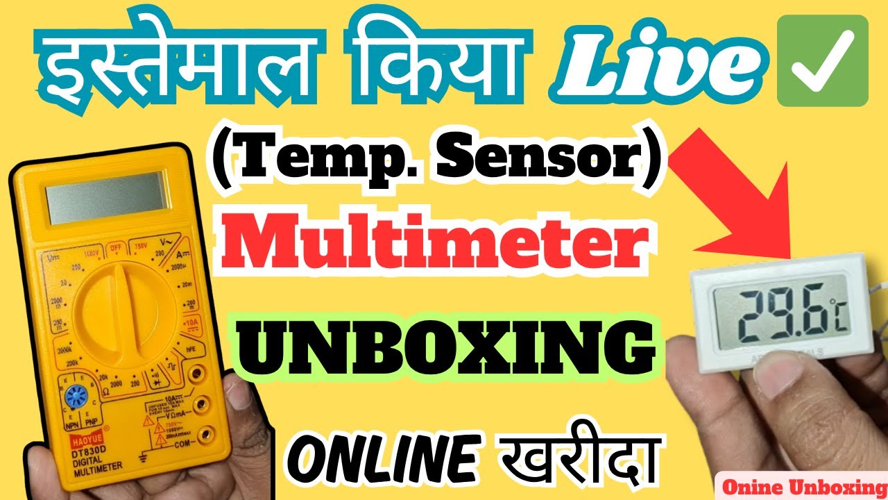 HAOYUE DT830D Digital Multimeter Electric Meter & Thermometer Temp. Sensor Meter UNBOXING & Review