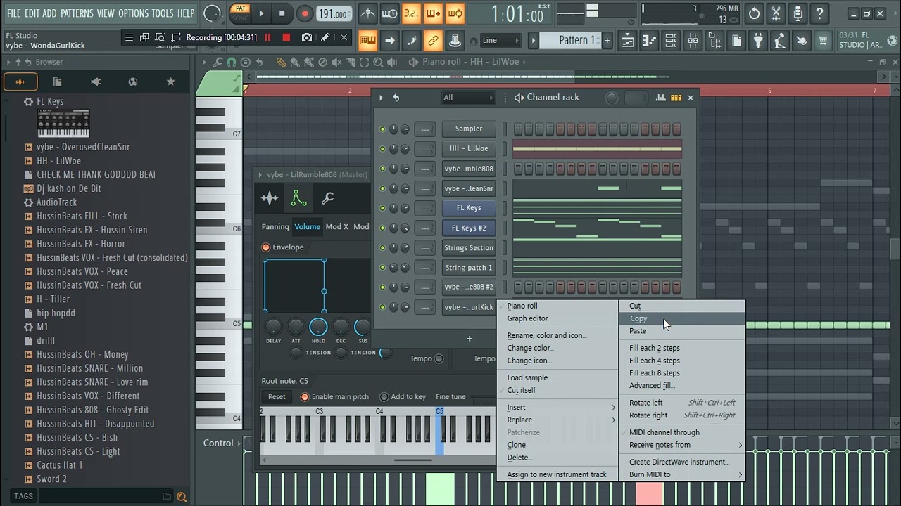 How To Make a Dope Hip Hop Beat 🔥 as a beginner using Fl stock plugins