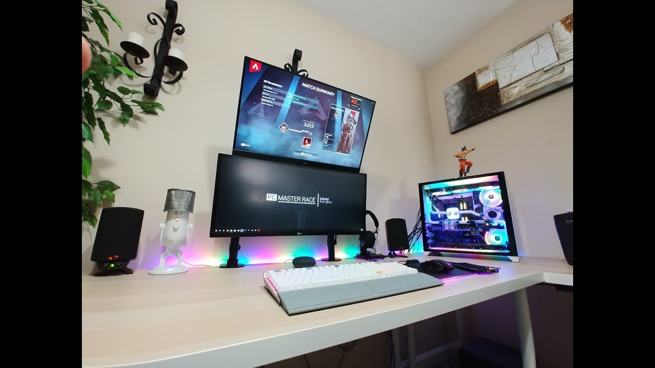 My New Killer Desk Setup for 2019! Ikea Linnmon Setup
