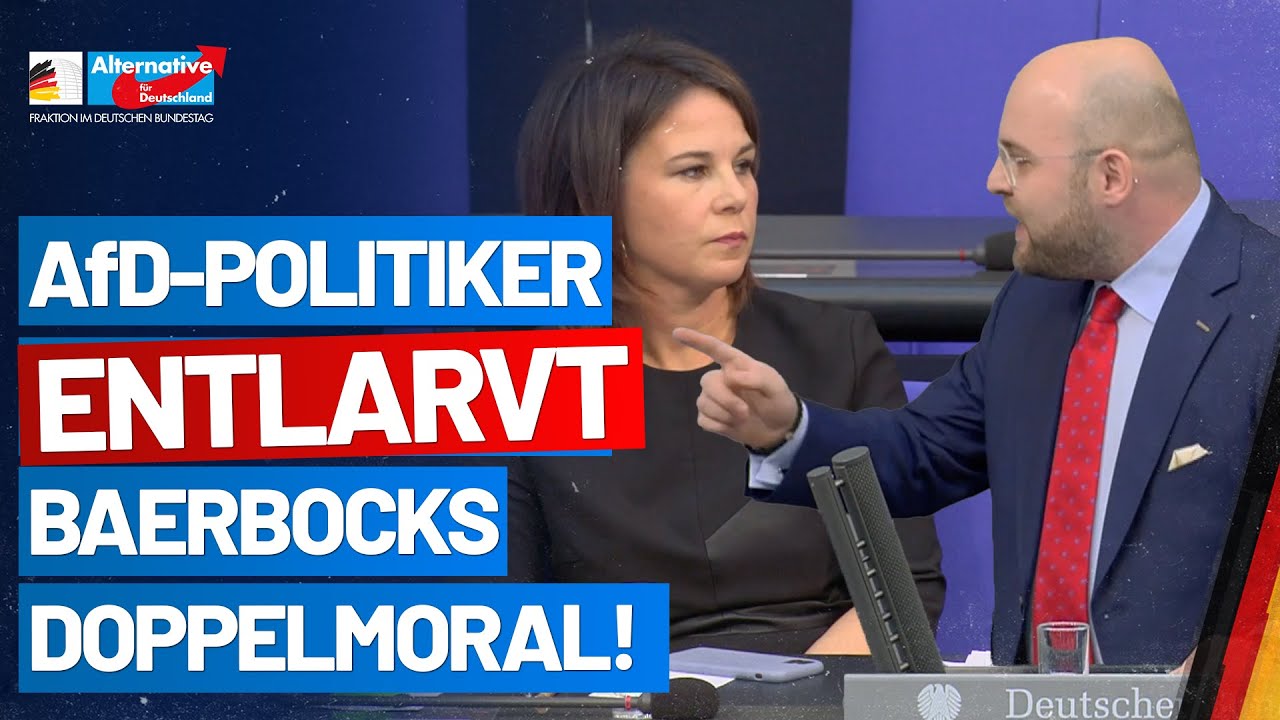 Baerbock stinksauer: Markus Frohnmaier entlarvt Doppelmoral der Außenministerin! - AfD-Fraktion