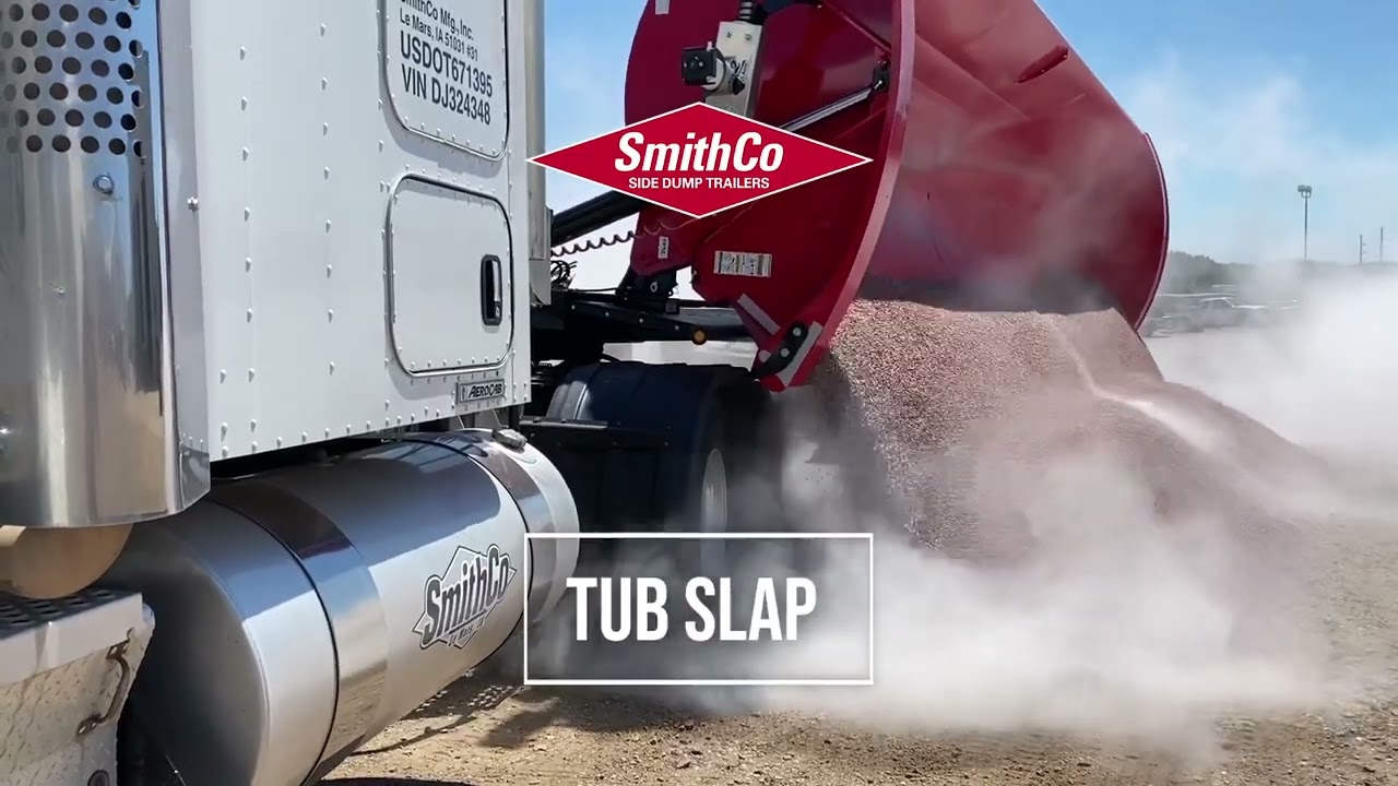 How to Stockpile with a Side Dump Trailer