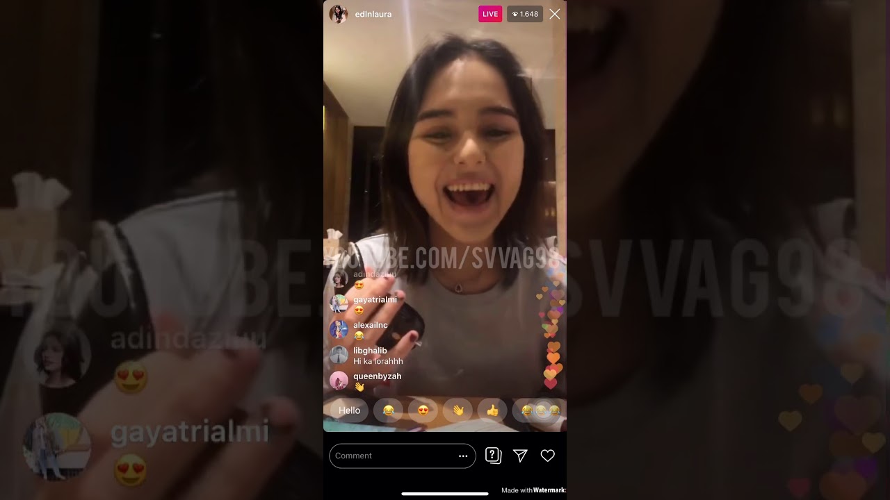 Laura TV (edlnlaura) & Gaga muhammad Live Instagram #lauratv #lauraanna #edelenyilaura