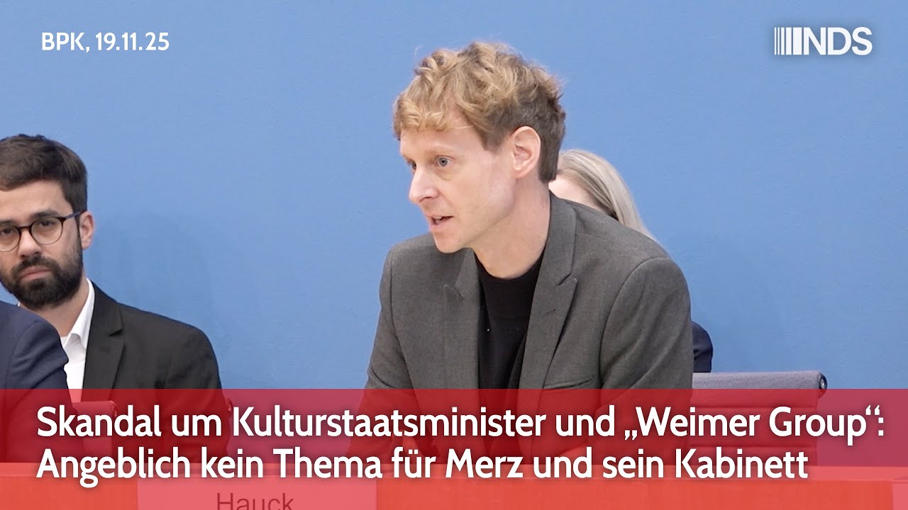Skandal um Kulturstaatsminister und &bdquo;Weimer Group&ldquo;: Angeblich kein Thema f&uuml;r Merz und sein Kabinett