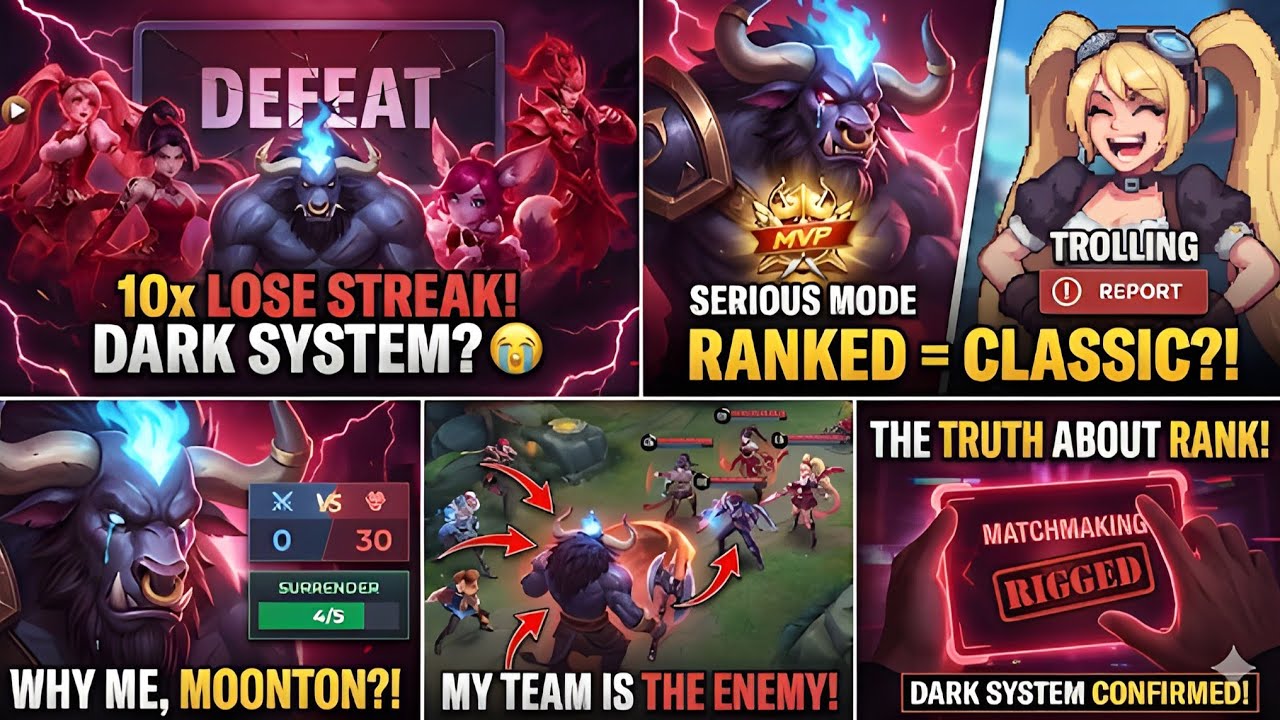 DARK SYSTEM is REAL! Carrying 2 Marksmen & Zilong as a Tank Minotaur | Mobile Legends