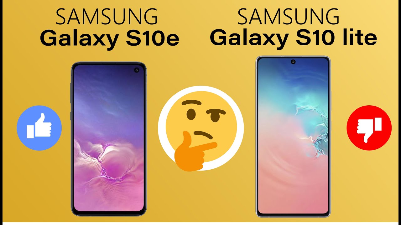 Smartphone comparison/// Samsung Galaxy S10e vs Samsung Galaxy S10 lite ///