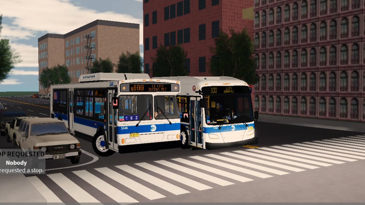 MTA Roblox Busses | XD40 #7468 on the Q100 from Rikers Island to Queens Plaza.
