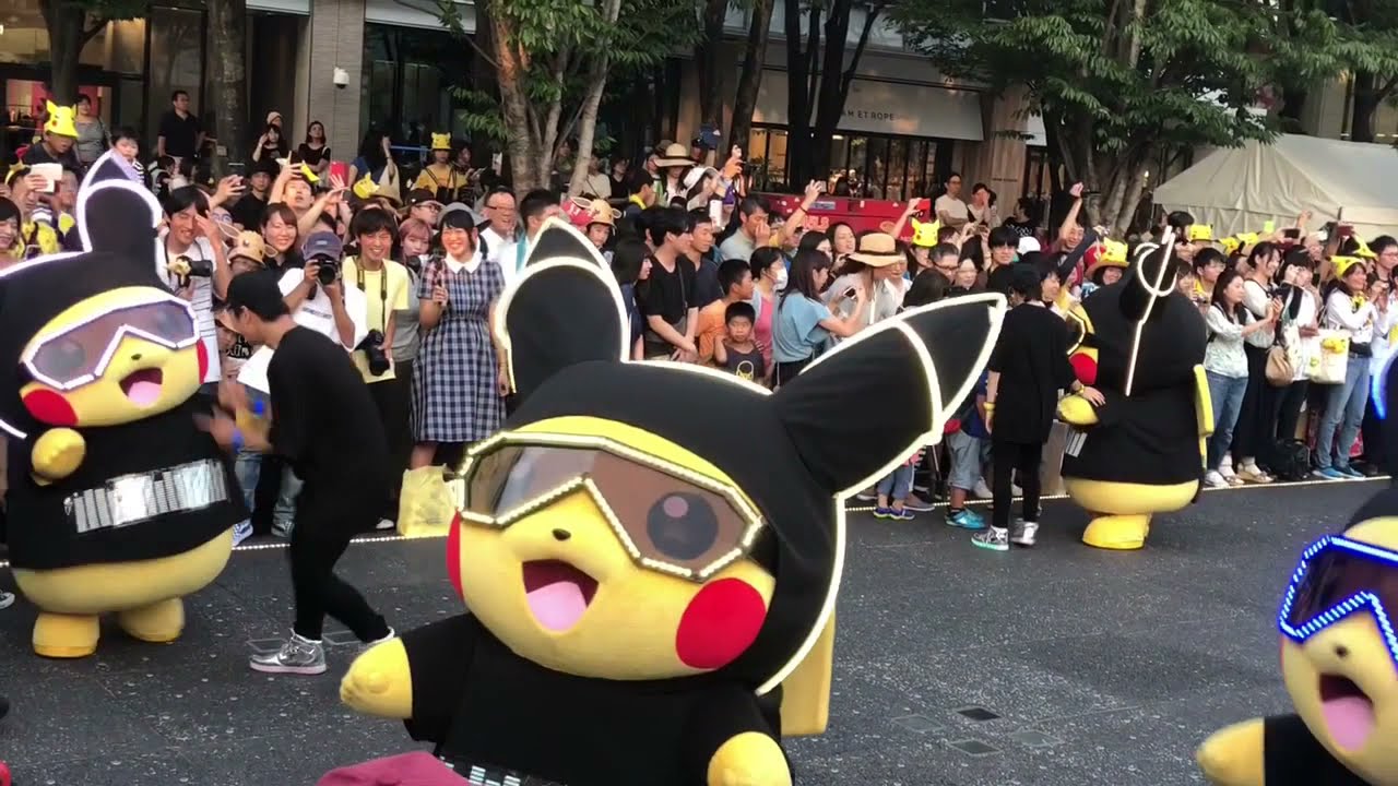 ピカチュウ大量発生チュウ2018 ピカチュウ夜の大行進 ダンス　Pikachu Outbreak2018