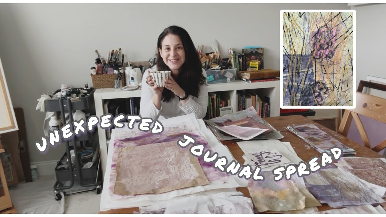 Unexpected Art Journey: Creating a One-Page Fall Art Journal Spread