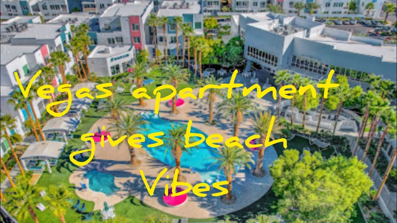 Vegas apartment with beach/vaca vibes #lasvegasapartmenttour #lasvegas
