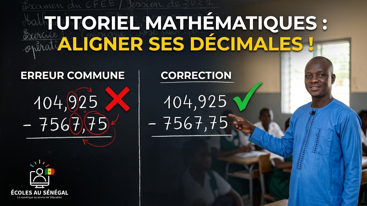 Exercices - CM2 - Mathématiques : Contrôle des ressources ( Correction CFEE 2021) / M. Guissé
