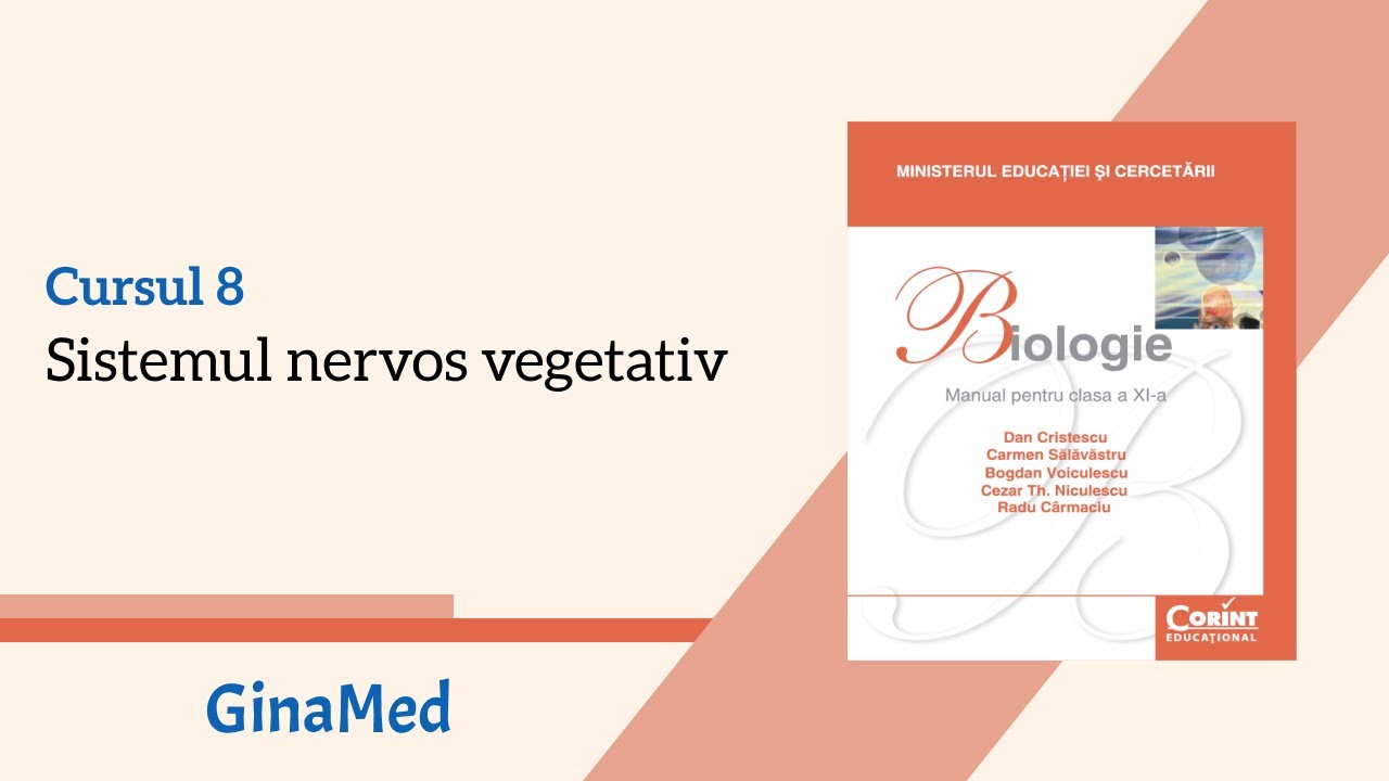 Biologie CORINT: C8. Sistemul nervos vegetativ - LIVE ADMITERE MEDICINĂ