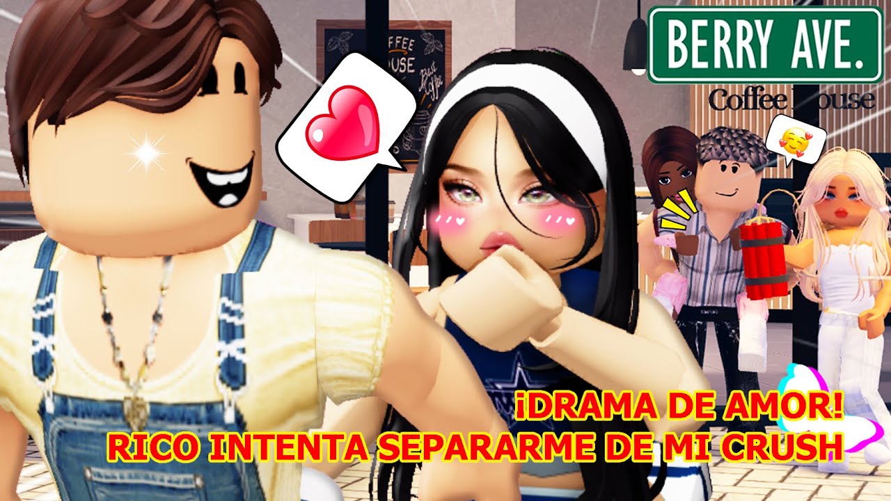 💗 Amor Escolar | El rico se metió entre yo y mi crush 😤💘 | #berryave #robloxespañol