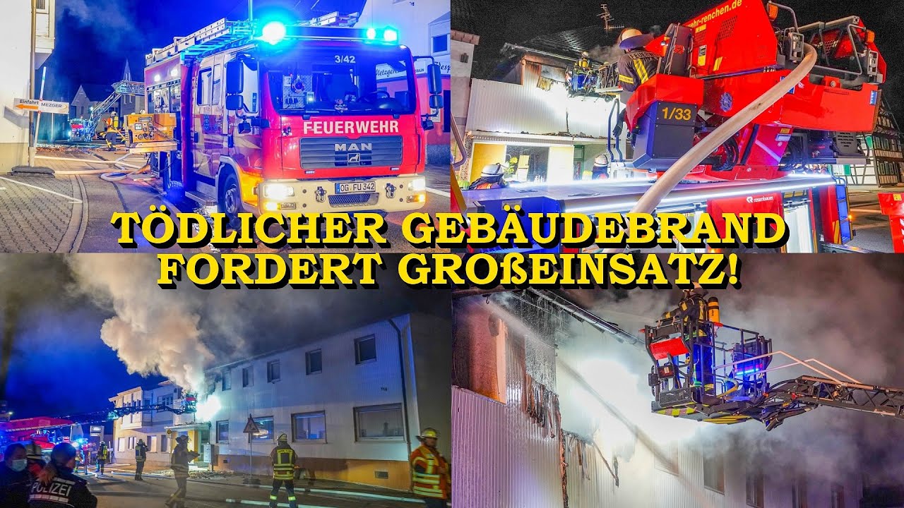 [Tödlicher Gebäudebrand] Massive Brandeinwirkung | Starker Rauch | Feuerwehr im Großeinsatz