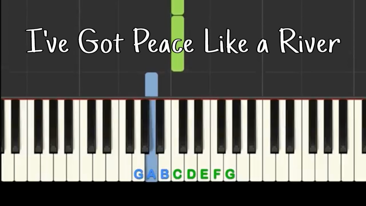 I've Got Peace Like a River: Easy piano tutorial with free sheet music