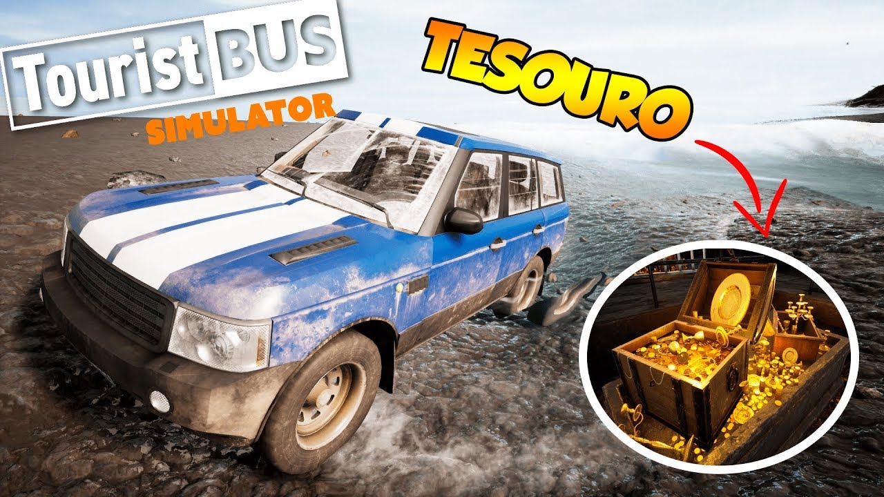 QUASE QUE O CARRO ATOLA NA AREIA, ACHEI UM TESOURO! Tourist Bus Simulator G920