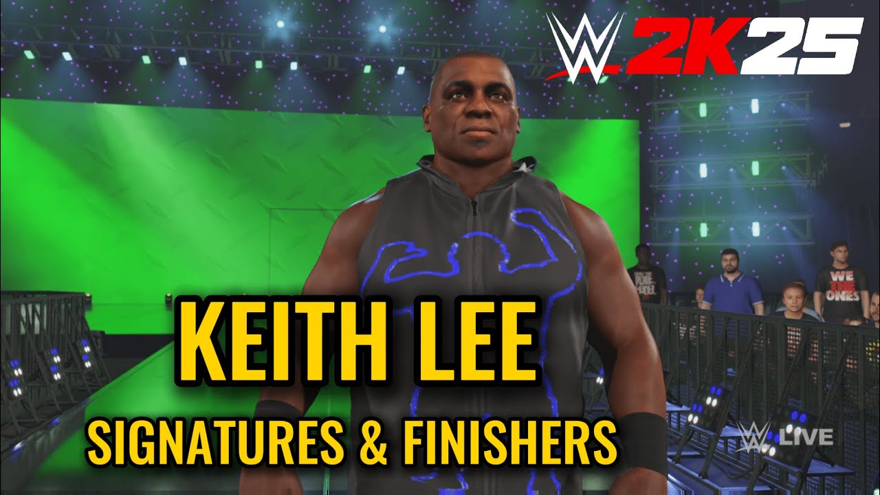WWE 2K25 Keith Lee (Creation) Signature and Finisher Moves (Gameplay)
