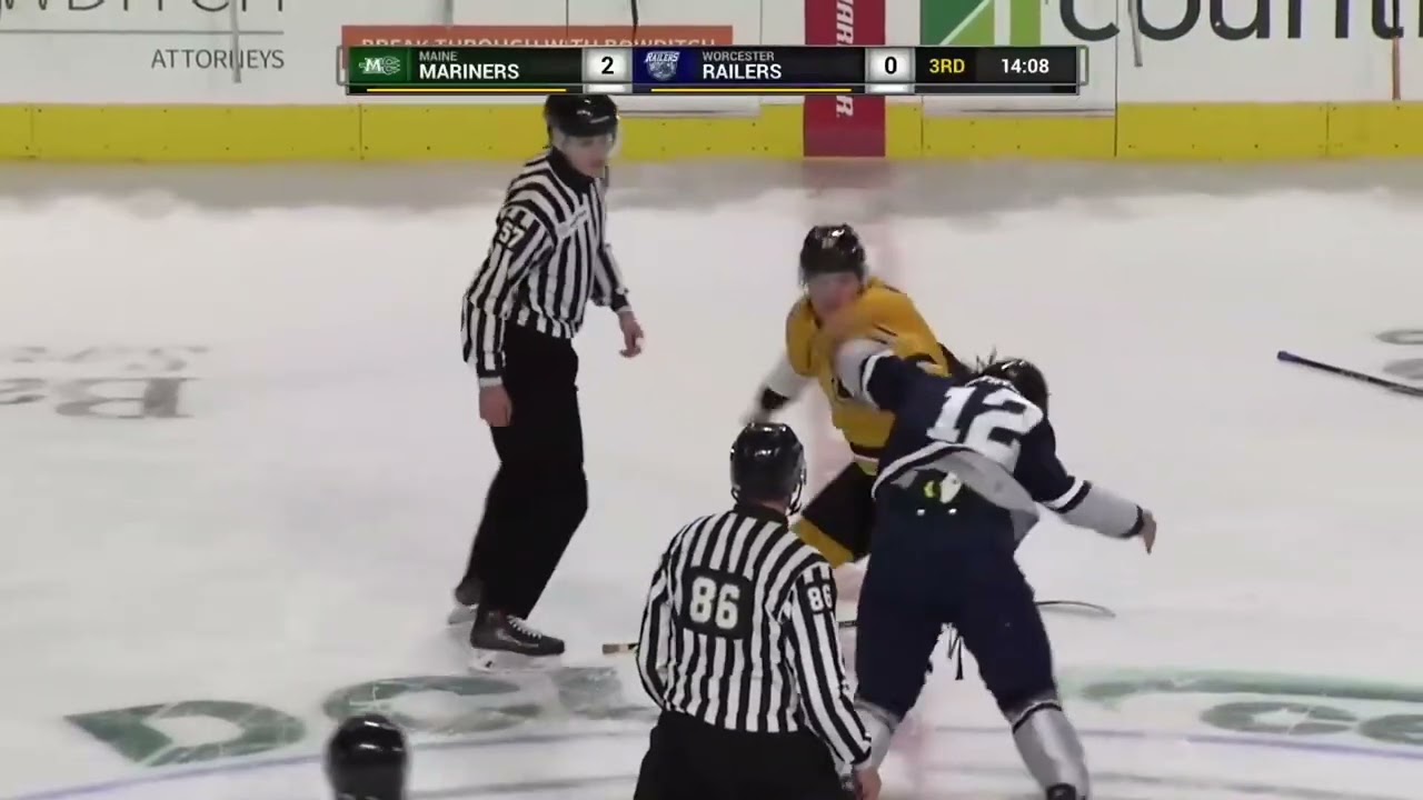 Maine Mariners @ Worcester Railers highlights - 10/18/25