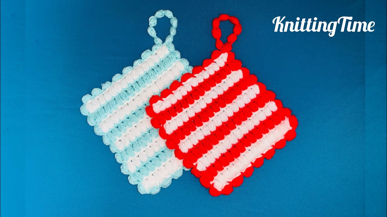 How to crochet AMAZING POTHOLDER in few min DIY TUTORIALS آموزش قلاب بافی دستگیره بافت خیلی آسان