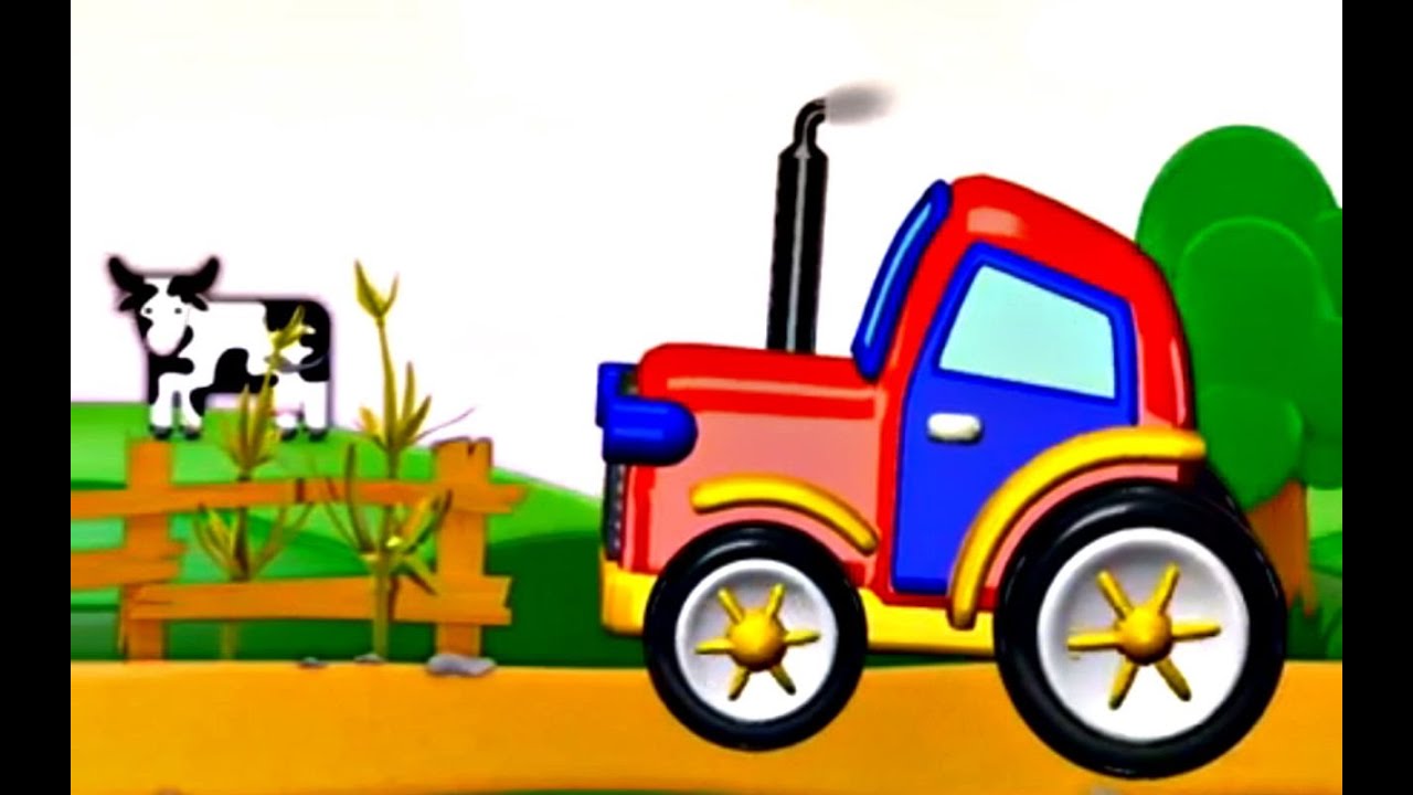 Mon Petit Tracteur. Jeu d'assemblage. Dessin anim&eacute; en fran&ccedil;ais