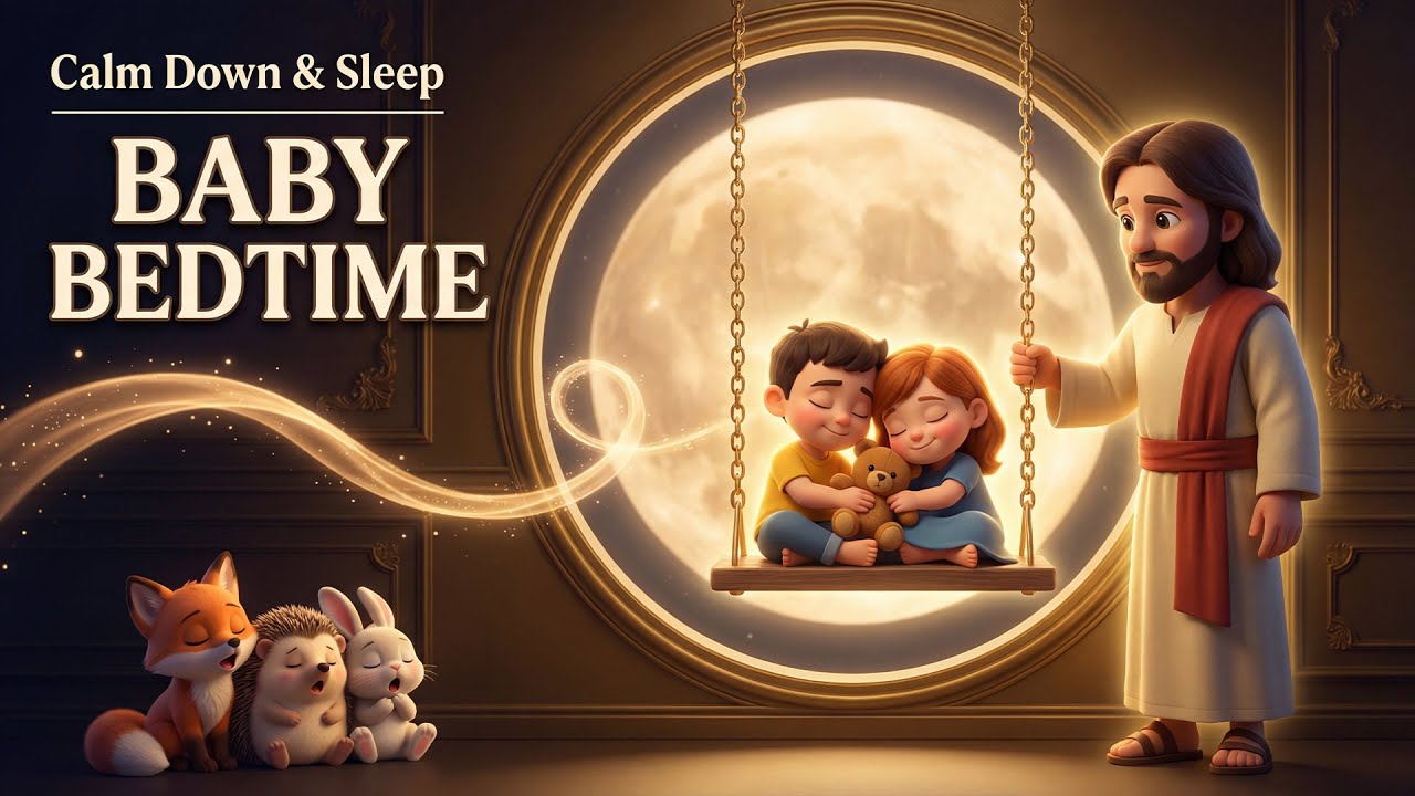 💛 Calm Down & Sleep | Soothing Christian Worship Lullaby ✝️ | Baby Bedtime