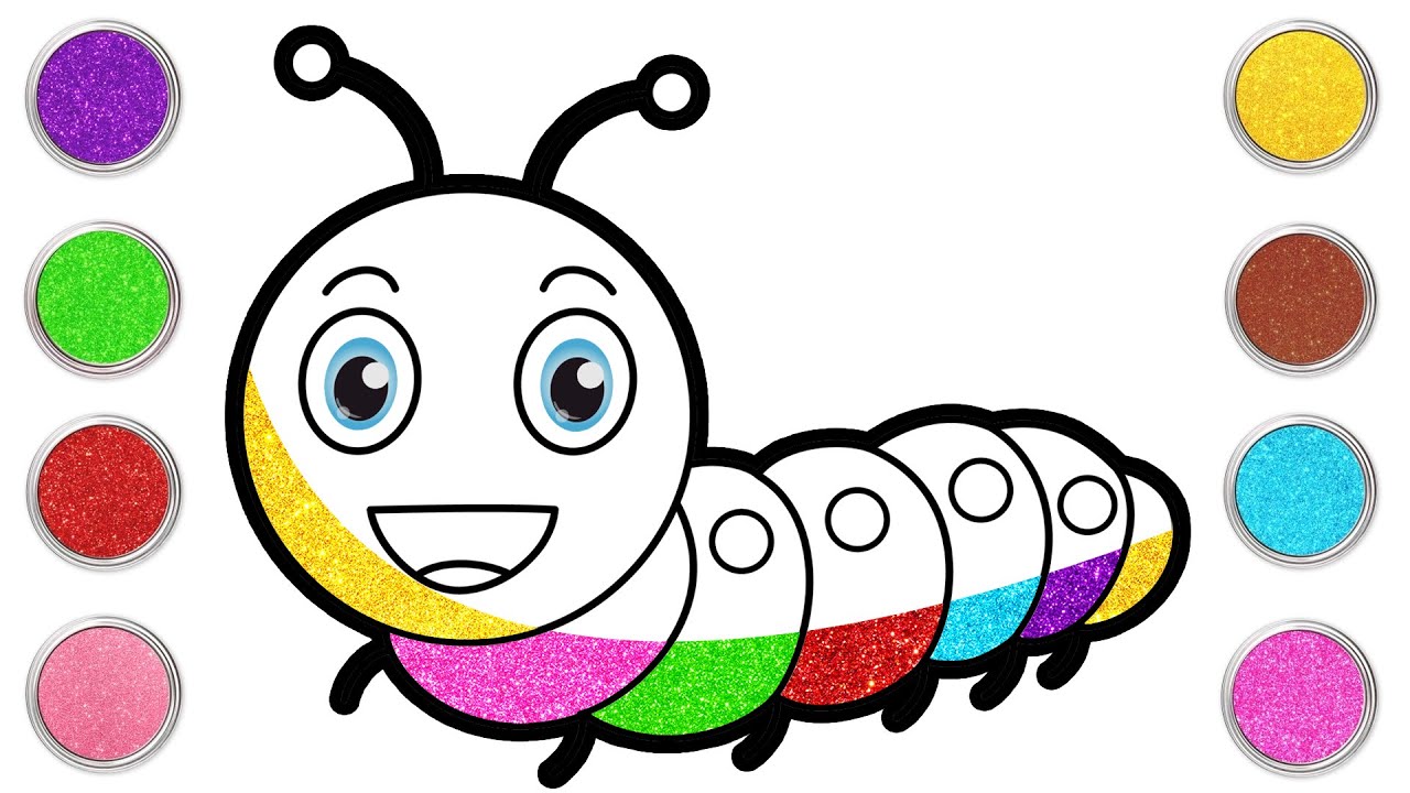 How To Draw A Caterpillar 🐛| Step By Step Drawing For Beginners | Chiki Art | HooplaKidz How To