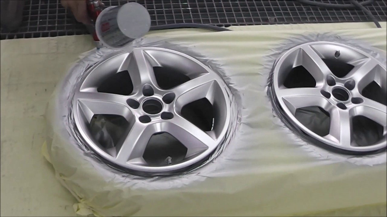 Pintado de llantas en color plata Solochapaypintura.com