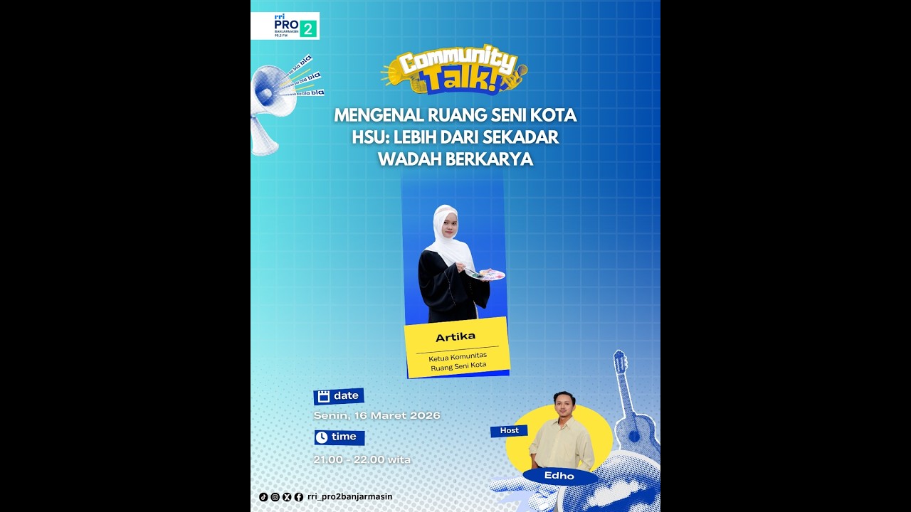 Community Talk - Mengenal Ruang Seni Kota - HSU : Lebih dari Sekedar Wadah Berkarya