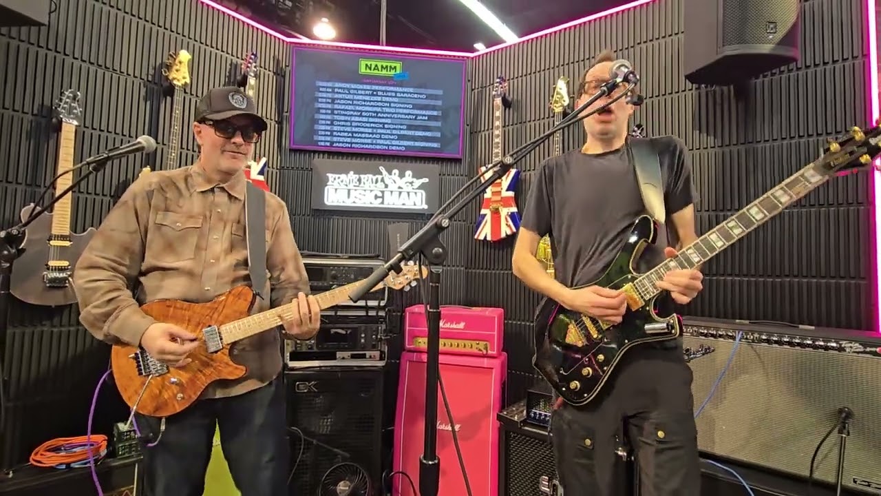 Blues Saracino and Paul Gilbert Play Last Child NAMM 2026