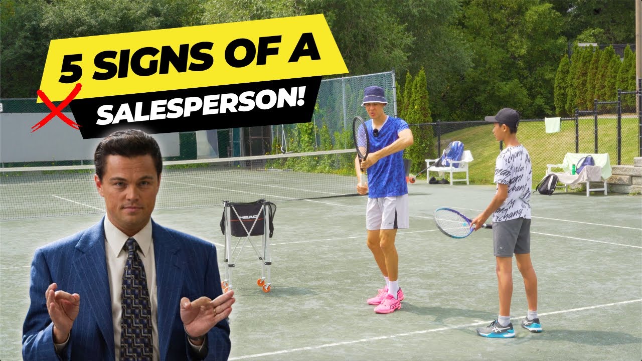 5 Signs Your Tennis Coach Is A SALESPERSON