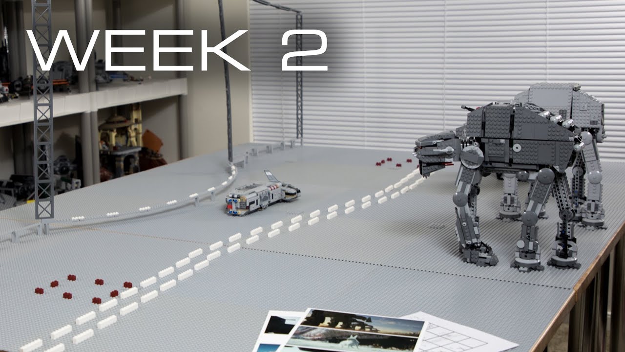 Building Crait in LEGO - Week 2: Layout