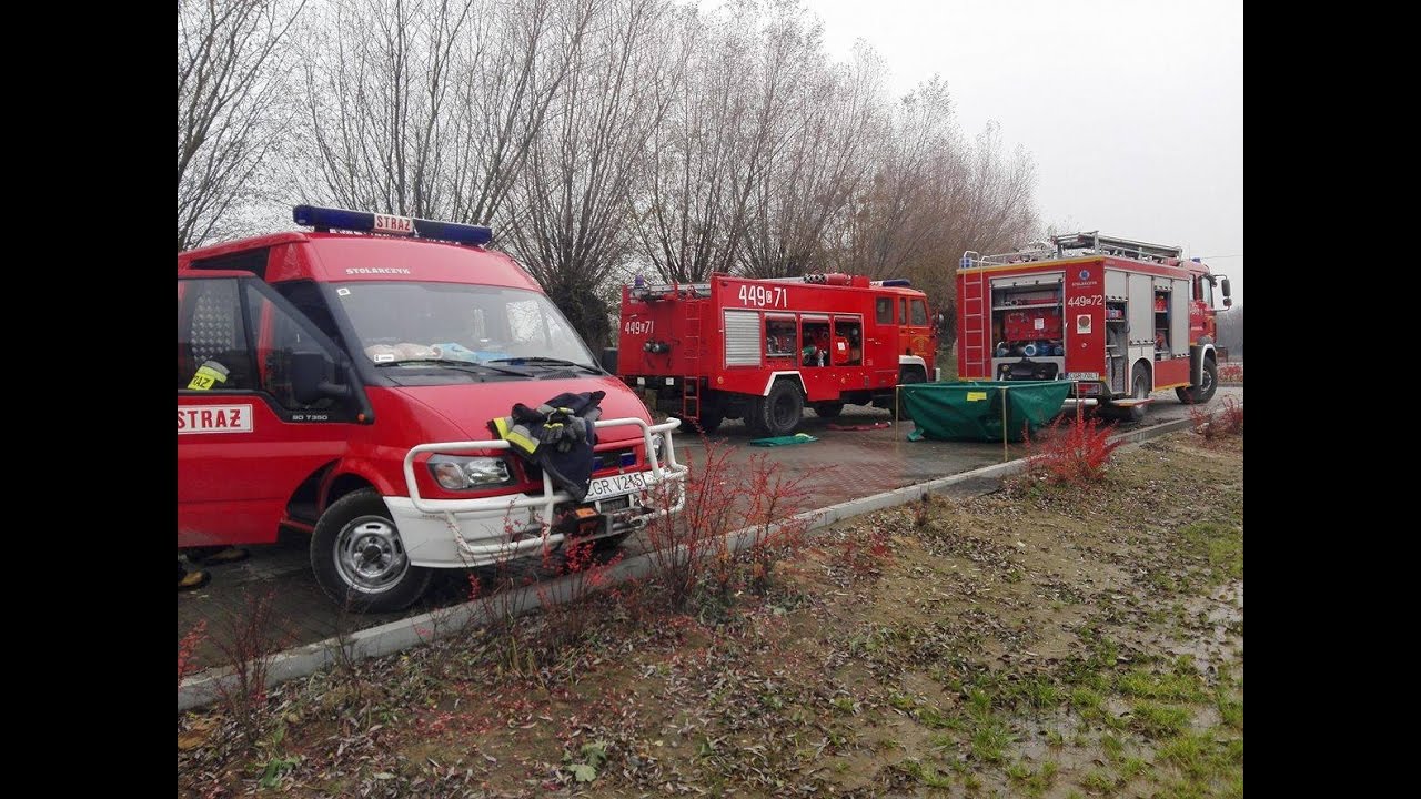 [TRĄBY!!!] Nietypowo - alarmowo do miejsca zadarzenia - SLRt i GCBA OSP Radzyń Chełmiński!