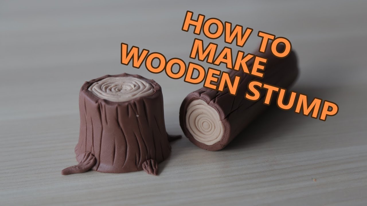 HOW TO MAKE Wooden Stump of fondant by Zaklina Cakes