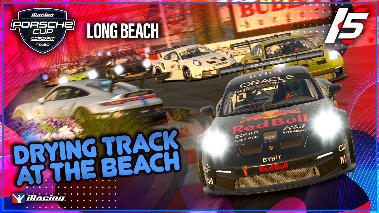 Porsche Cup Fixed — Лонг-Бич — Игровой процесс iRacing Road