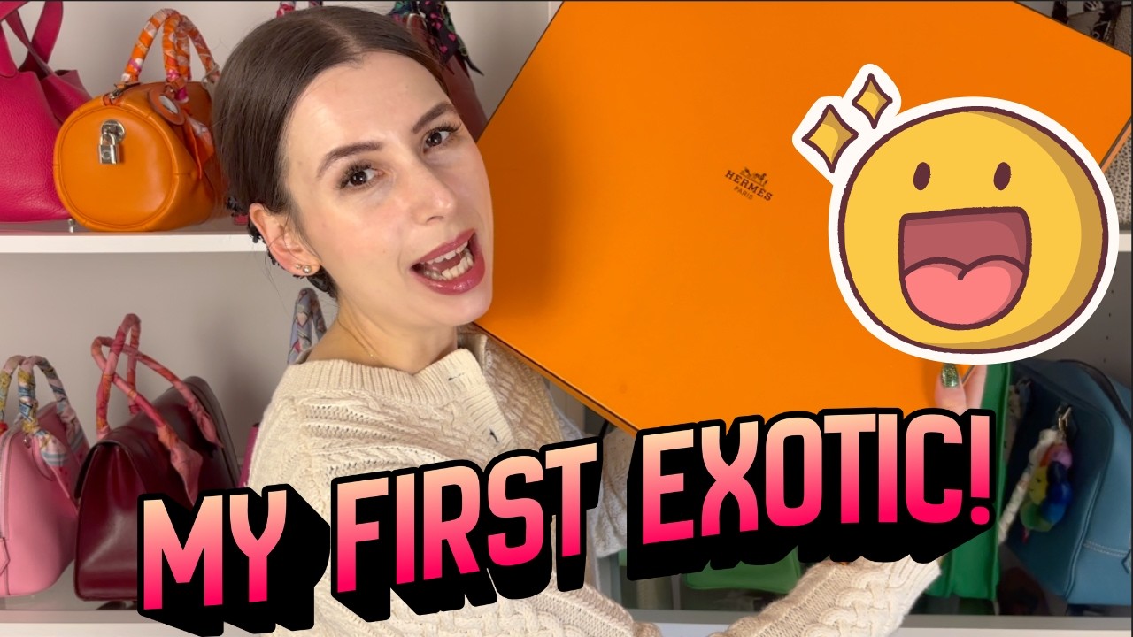 Распаковываю свою первую в жизни экзотическую сумку Hermes! (Она винтажная!)