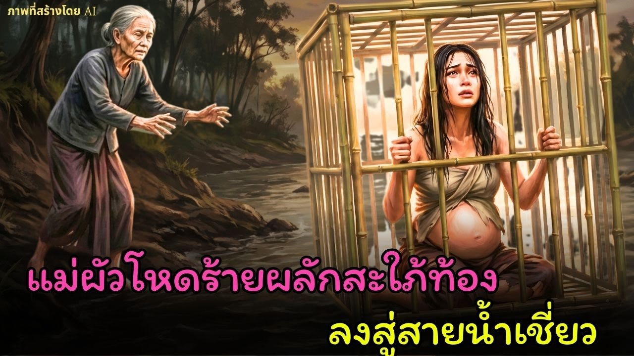 [นิทานพื้นบ้าน]แม่ผัวขังสะใภ้ท้องใส่กรงโยนลงแม่น้ำ แต่ 20 ปีต่อมากลับต้องคุกเข่าขออโหสิกรรม