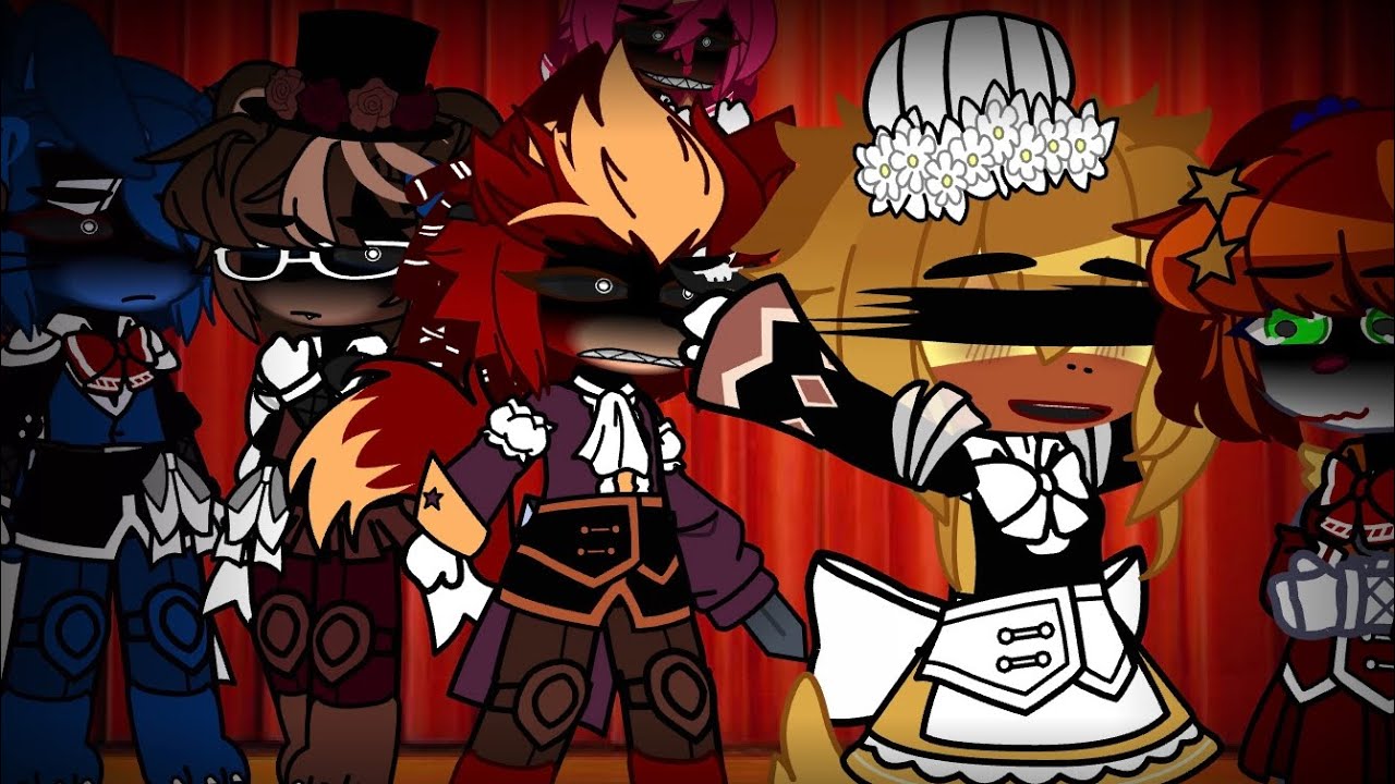 FNAF 1 crew (- Golden Freddy) meets Circus Baby..