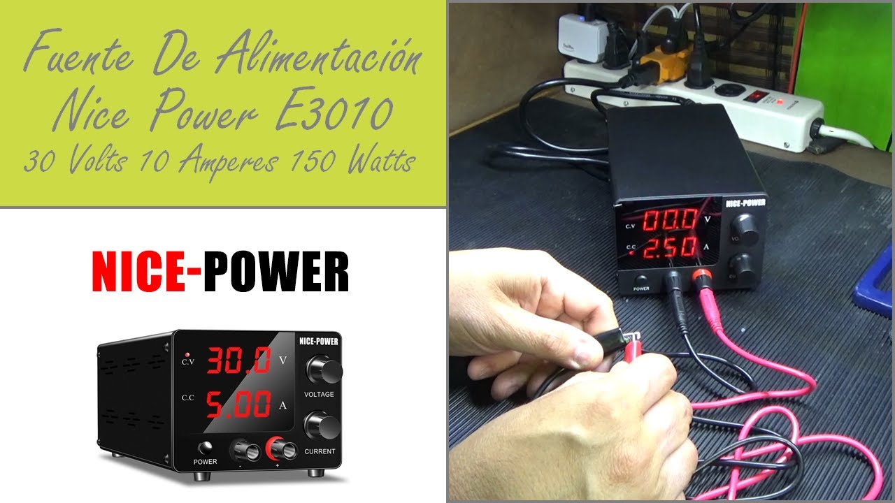 Fuente De Alimentación Variable Regulada Nice Power E3010 30 Volts 10 Amperes 150 Watts