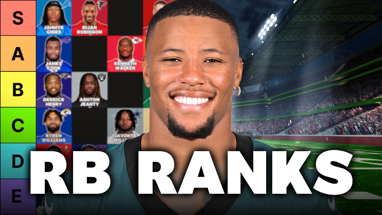 My Final Top 50 RB Rankings & Tiers