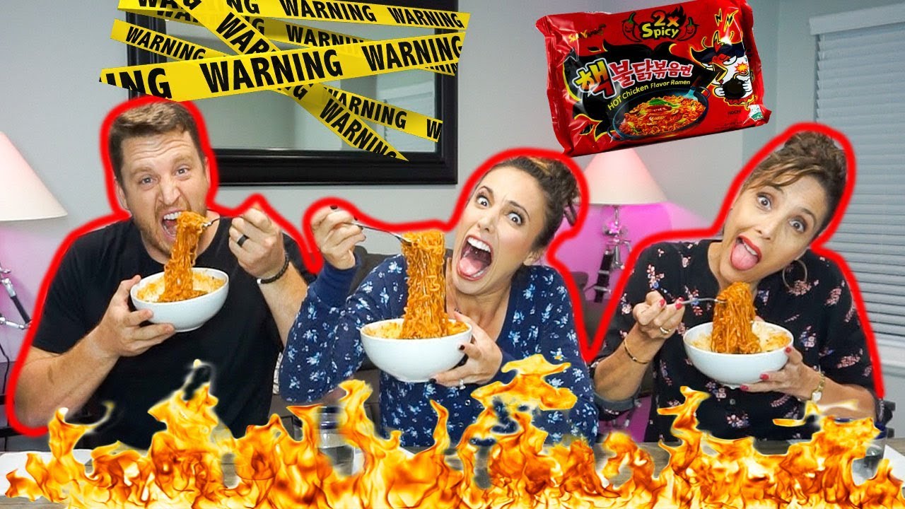 SPICY NOODLE CHALLENGE WITH FAMILY I SIERRA DALLAS