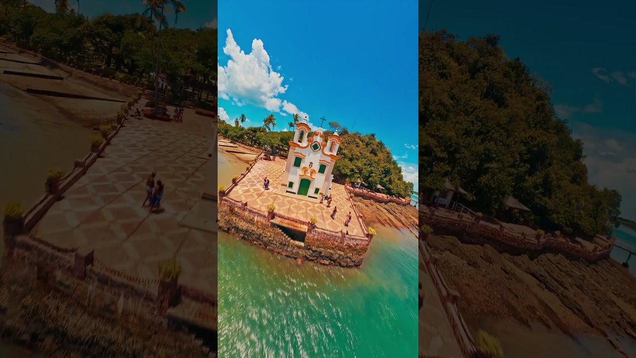 Praia de Loreto, ilha dos frades - Salvador, Bahia @lucasmartins.fpv #brazil #praia #drone #travel