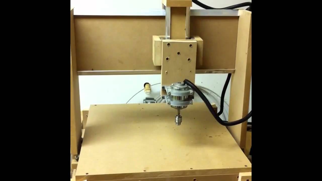 My homemade CNC mill build plus 1st test