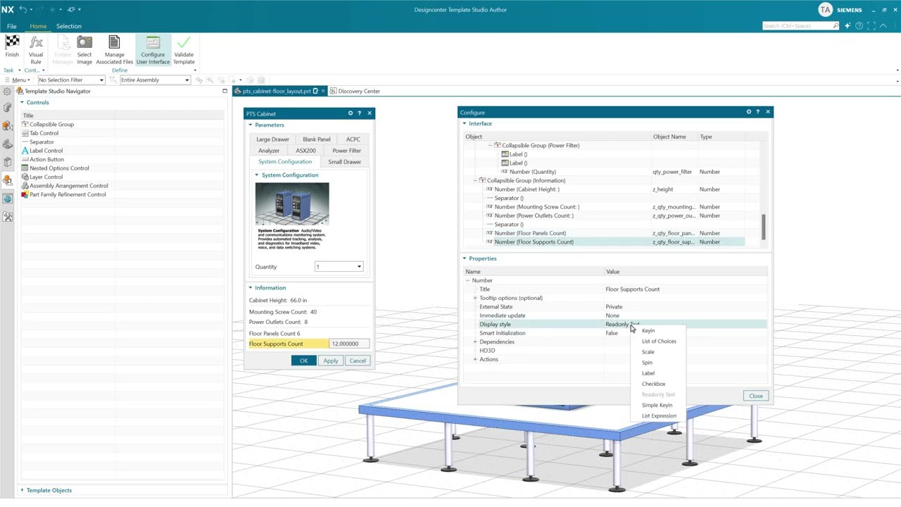 NX Templates Authoring: Decimal Precision in Label Widgets [NX2506]