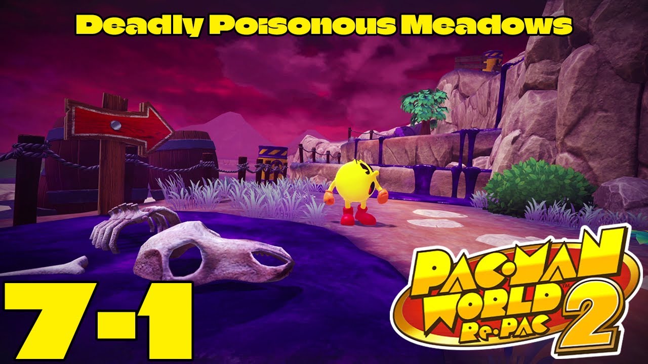 7-1 Deadly Poisonous Meadows all fruits 100% Pac-Man World 2 Re-Pac