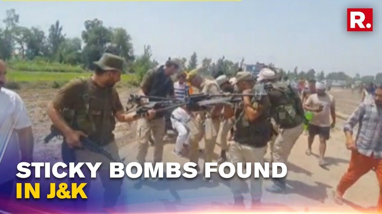 J&K News: Sticky Bombs Recovered, Drone Shot Down in Kathua Near India- Pakistan Border | WATCH