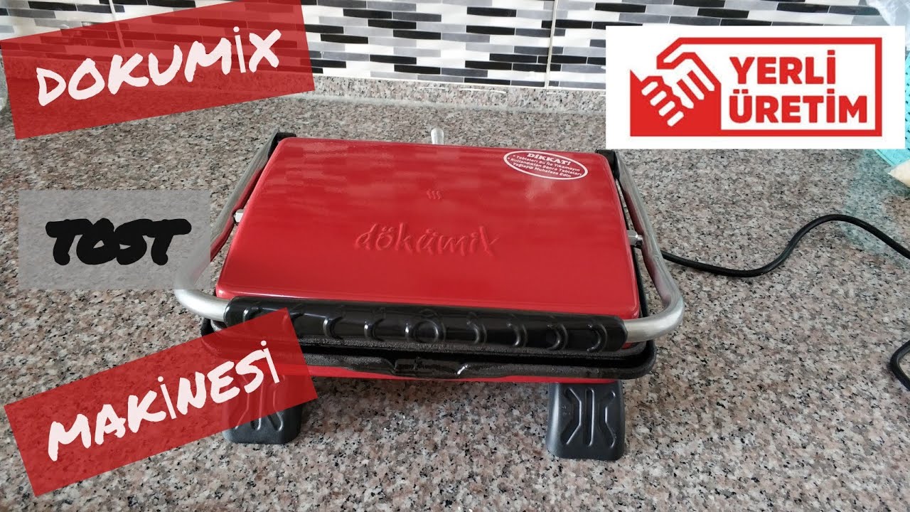 Dokümix Tost Makinesi Kutu Açılışı ve İnceleme. Türk Malı Döküm Tost Makinesi