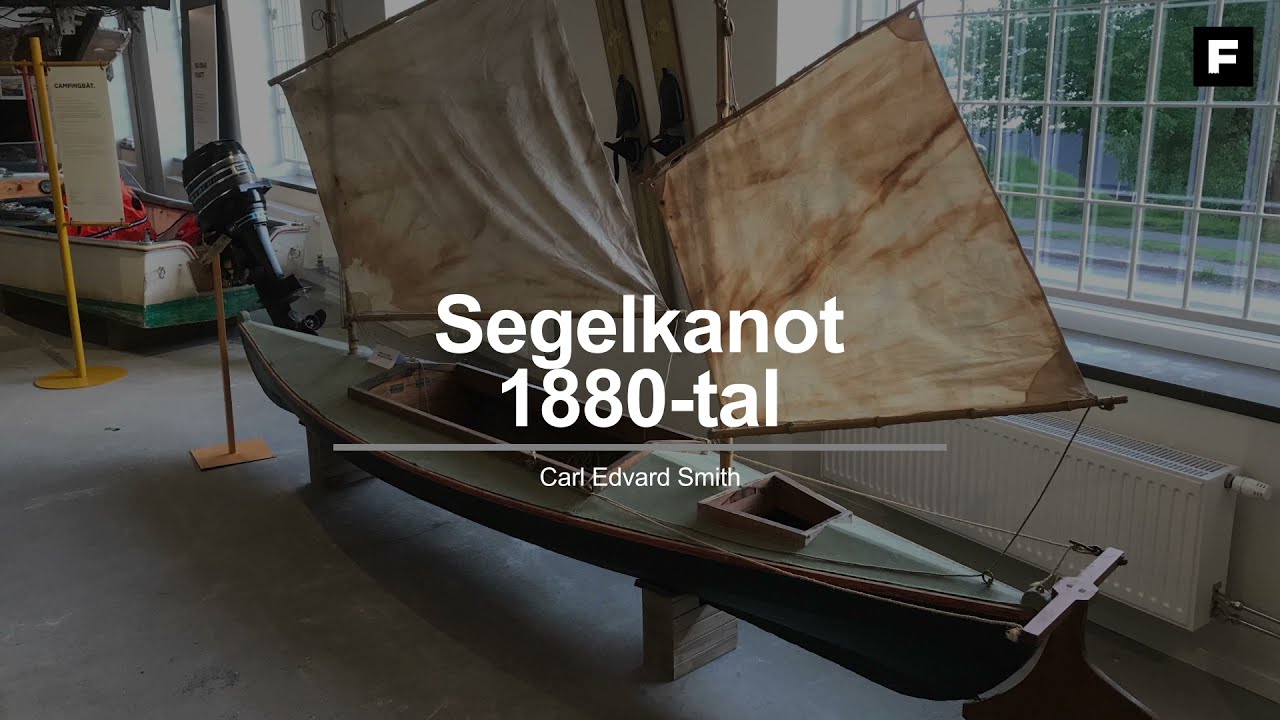 Fritidsbåtsmuseet: Segelkanot, 1880-tal.