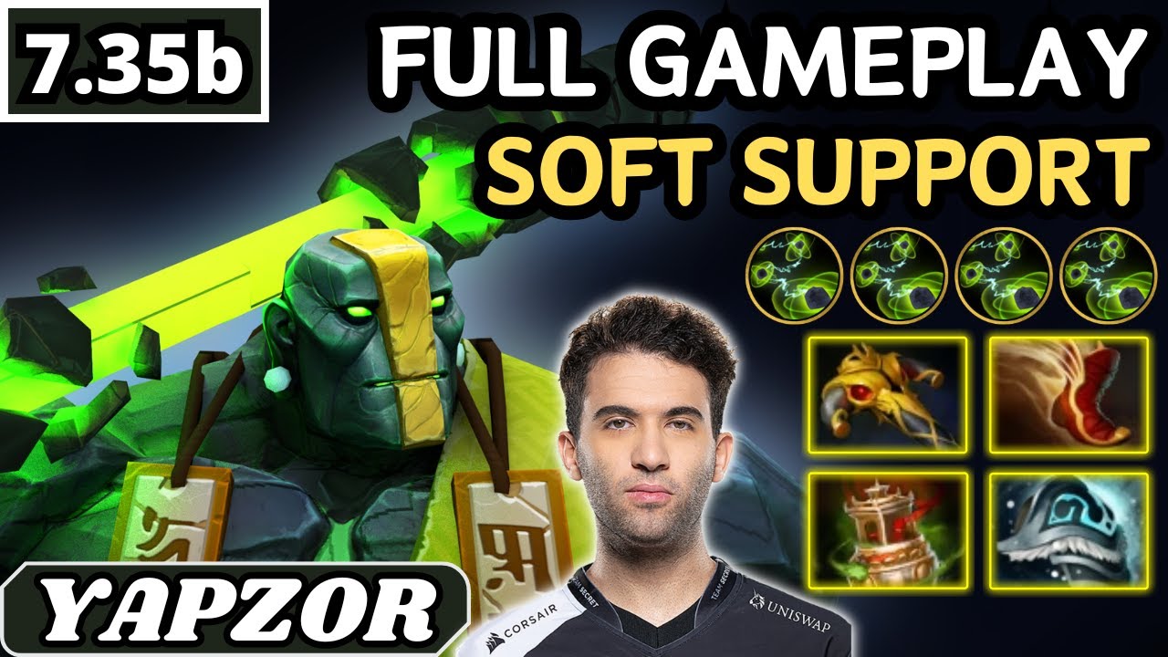 7.35b - Yapzor EARTH SPIRIT Soft Support Gameplay 31 ASSISTS - Dota 2 Full Match Gameplay