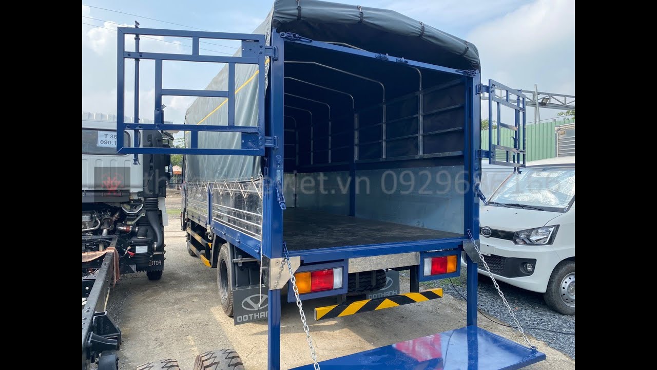 Xe tải mui bạt bửng nâng | xe tải đô thành bửng nâng | bửng nâng giấu kín | lh 0947717818