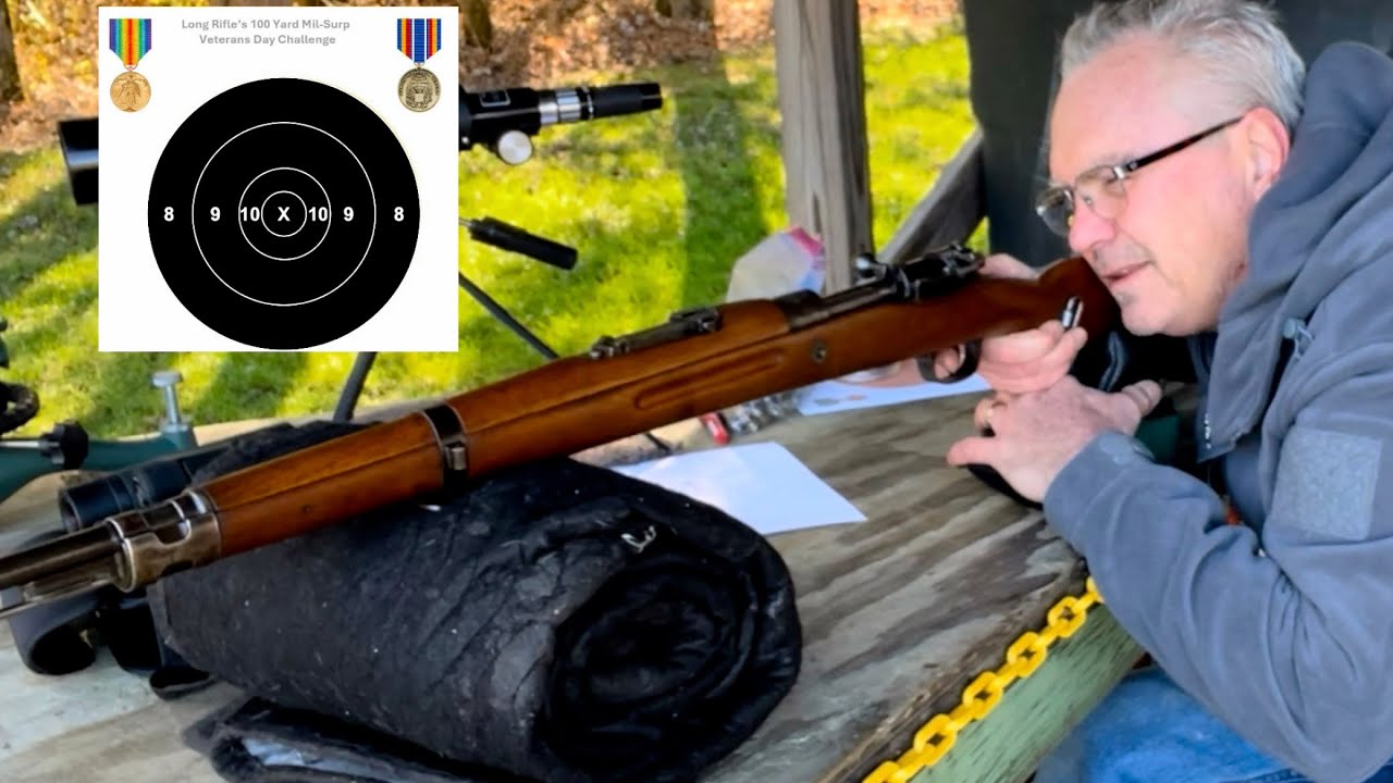 @MnShootingSports 100 yd Veterans Day challenge 1937 BRNO VZ24 8mm Mauser (Czechoslovakian)