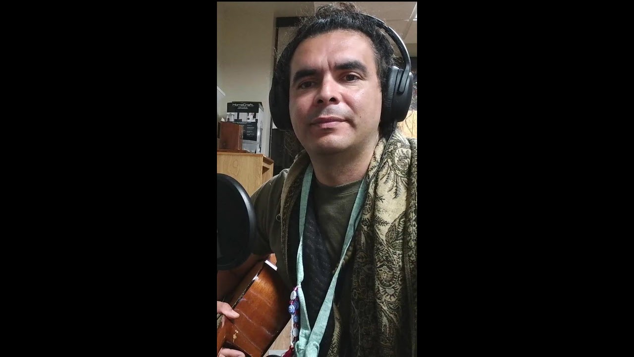Om acoustic guitar bansuri and singing missed you (Portrait)
